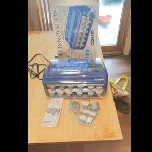 NFINITIPRO BY CONAIR Ceramic Flocked Hot Roller Set, Multi-Size, Set of 40